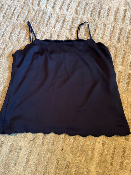 Banana Republic Tops - Banana Republic Navy Scalloped Hem Skirt